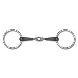 Waldhausen Rubber Snaffle Bit, Double Jointed