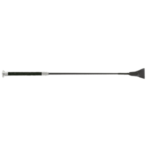 Fleck Jumping Bat Whips – Silk Touch Premium, Ultra Soft Grip – Black – 60cm