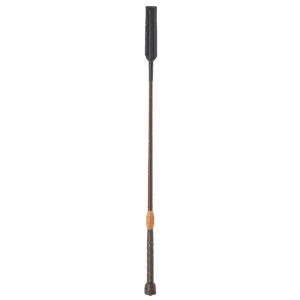 Fleck Jumping Bat Whips – Lacquered Leather Balanced-Grip, Black, 60cm