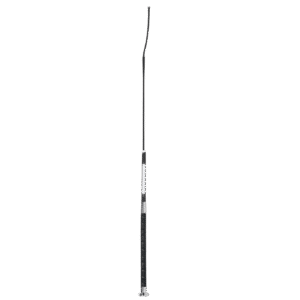 Fleck Dressage Whip – Ultra Soft Grip with Name Badge, Black, 110cm