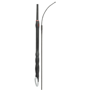 Fleck Dressage Whips – Nylon Weave with Triple Balance Solid Grip, Black – 110cm
