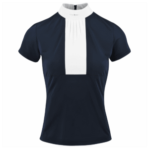 Equitheme Competition Doha Polo – Short Sleeves – Navy, XS