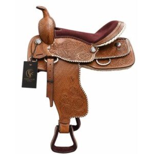 Bloomridge Buckstitch Brown Leather Horse Western Saddle