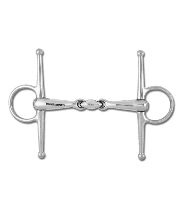 Waldhausen Full Cheek Snaffle Bit, Double Jointed
