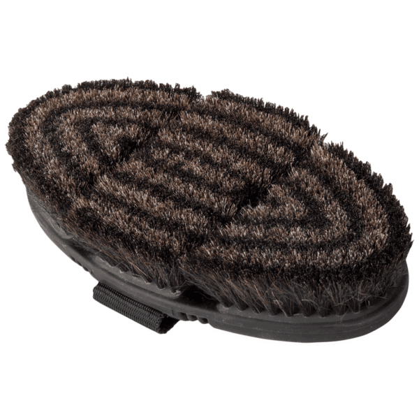 Waldhausen Flex Grooming Brush Horsehair - Black/Grey