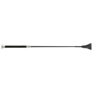 Fleck Jumping Bat Whips – Silk Touch Premium, Ultra Soft Grip – Black – 60cm