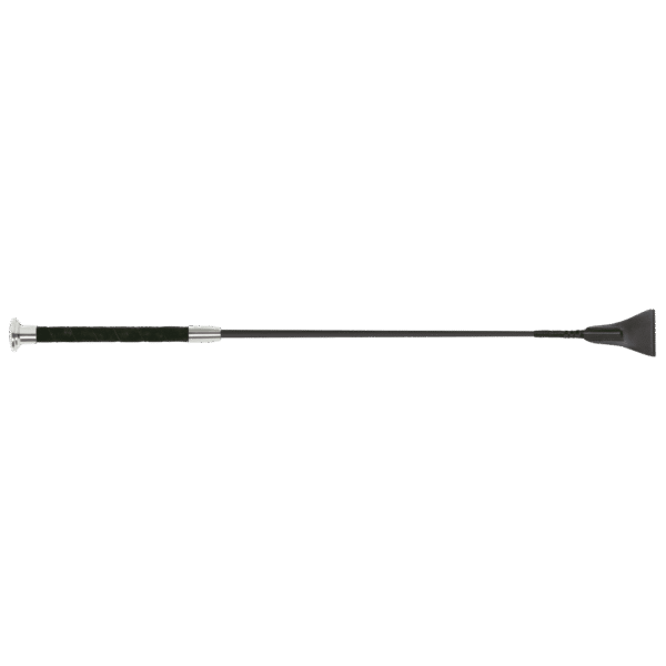 Fleck Jumping Bat Whips - Silk Touch Premium, Ultra Soft Grip - Black - 60cm