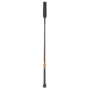 Fleck Jumping Bat Whips – Lacquered Leather Balanced-Grip, Black, 60cm