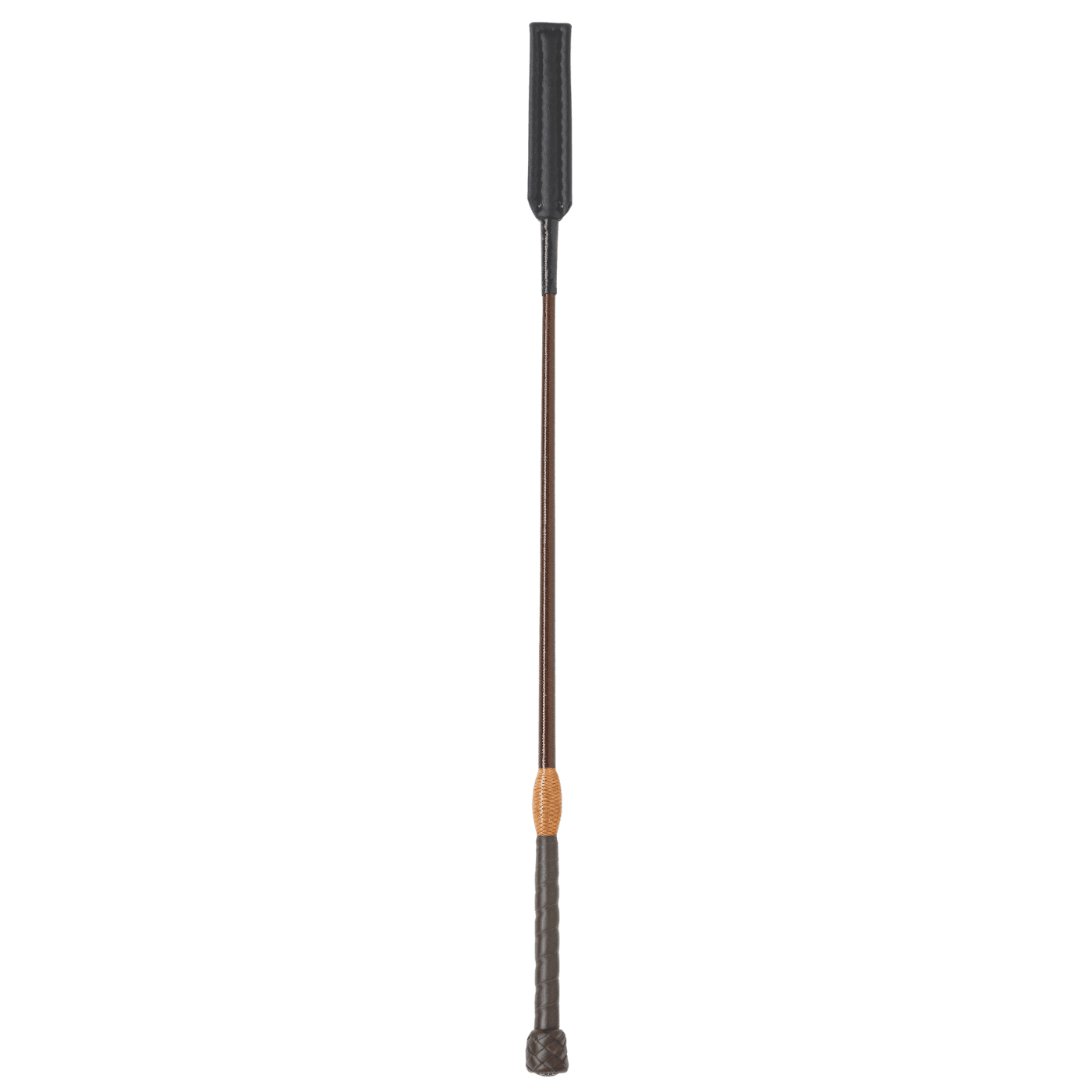 Fleck Jumping Bat Whips - Lacquered Leather Balanced-Grip, Black, 60cm