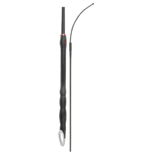 Fleck Dressage Whips - Nylon Weave with Triple Balance Solid Grip, Black - 110cm