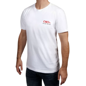 CWD White T-Shirt – Classic, Breathable & Comfortable