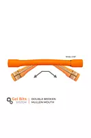 Winderen Double Broken Mullen Mouth Bit - White, 145