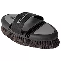 Waldhausen Flex Grooming Brush Horsehair - Black/Grey