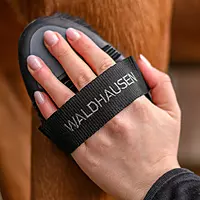 Waldhausen Flex Grooming Brush Horsehair - Black/Grey