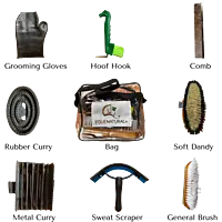 Equenatural Horse Grooming Kit – 9-Piece Complete Care Set