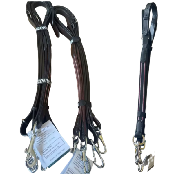 Equenatural Elasticated Side Reins with Snap Hook