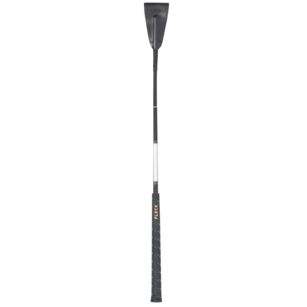 Fleck Jumping Bat Whip - 60cm, Black with Personal Name Badge