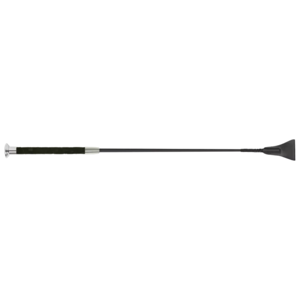 Fleck Jumping Bat Whips - Silk Touch Premium, Ultra Soft Grip - Black - 60cm