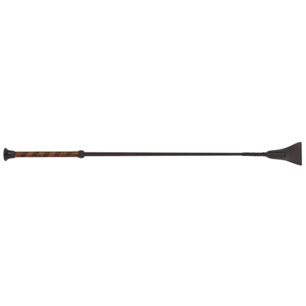 Fleck Jumping Bat Whips - Fibreglass Shaft & Synthetic Leather Handle, 60cm, Black
