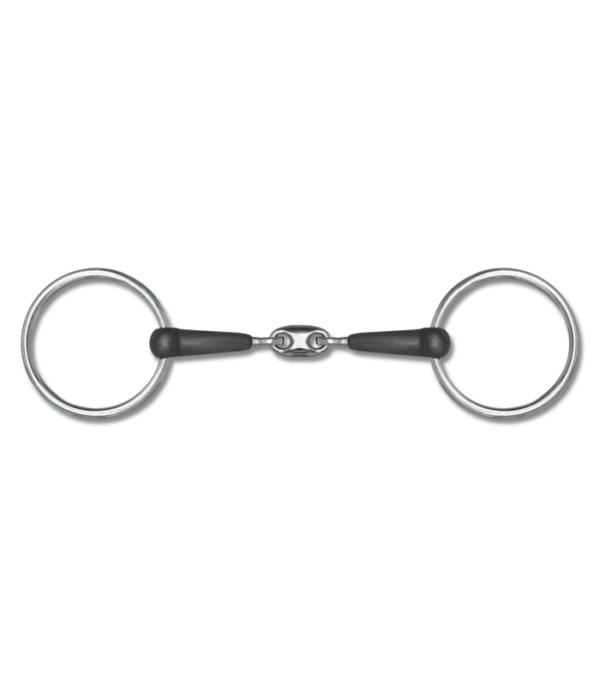 Waldhausen Rubber Snaffle Bit, Double Jointed